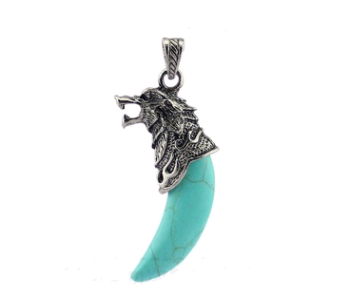 Lunar Wolf Crystal Pendant