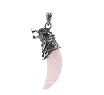Lunar Wolf Crystal Pendant
