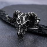Anillo Calavera Gótico para Hombre - Estilo Punk Vintage