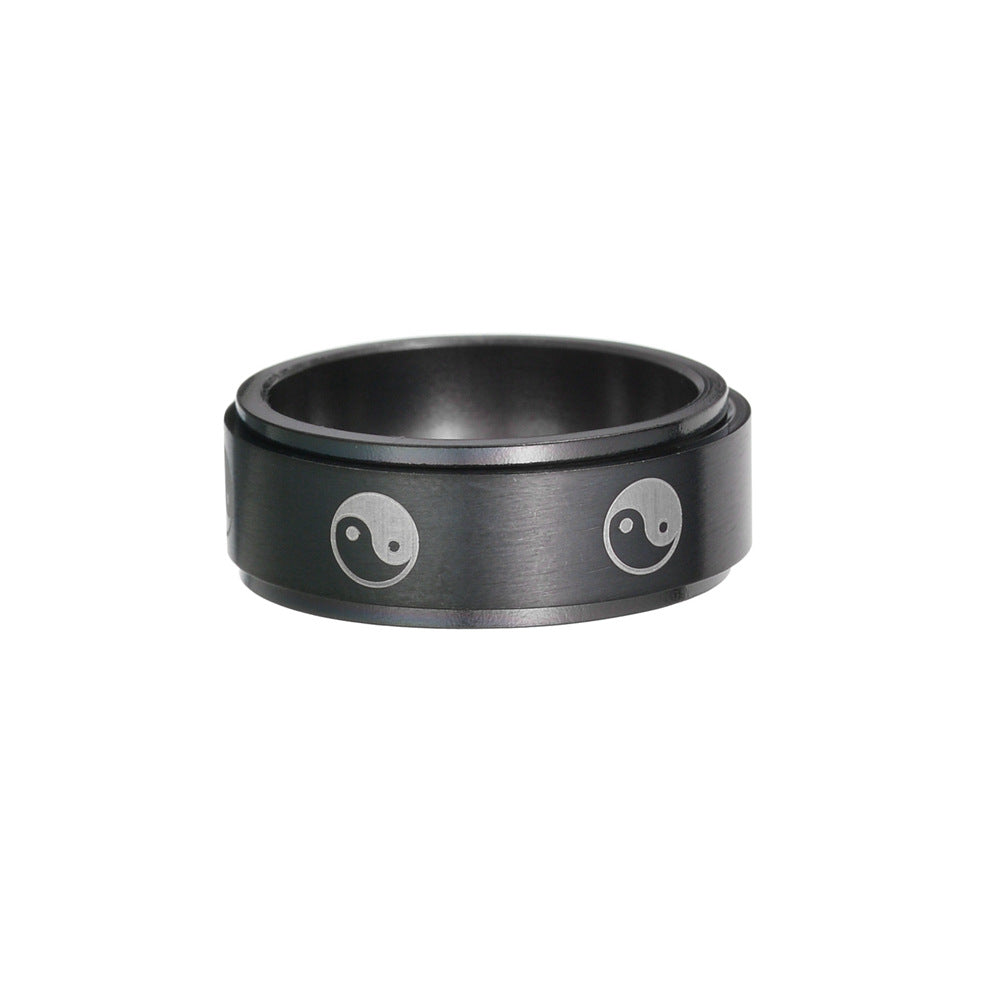 Stainless Swivel Calming Ring Unisex