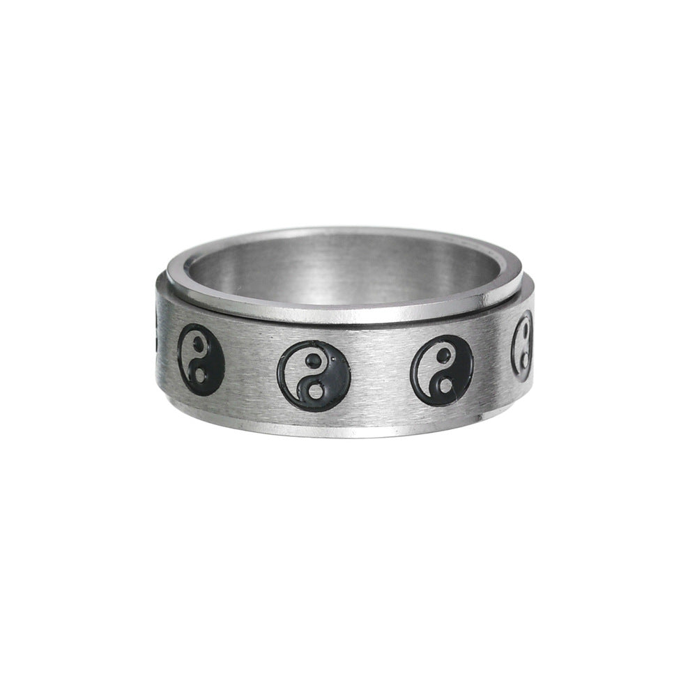 Stainless Swivel Calming Ring Unisex